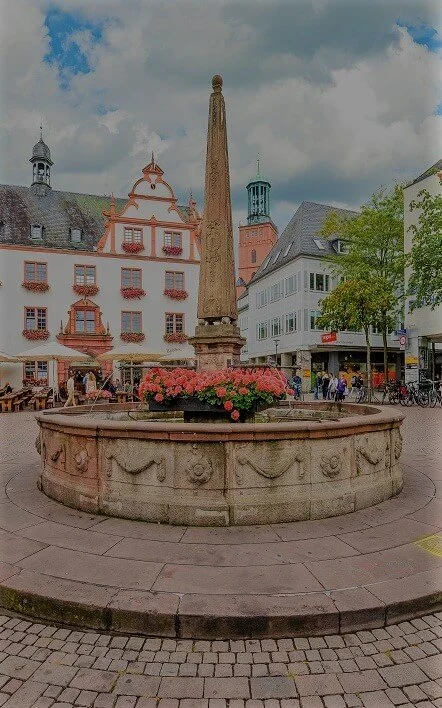 Der Marktplatz in Darmstadt